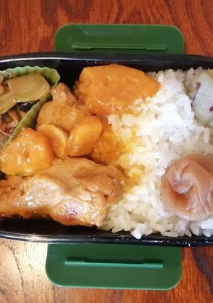 旦那弁当56『鶏肉の味噌煮込み』-レシピのメイン写真