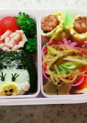 キャラ弁☆ももかっぱちゃん！-レシピのメイン写真