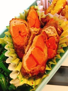 お弁当 ニンジン肉巻き-レシピのメイン写真