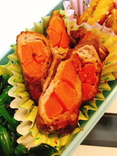 お弁当 ニンジン肉巻き-レシピのメイン写真