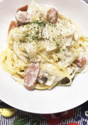 ペコリーノロマーノのクリームパスタ-レシピのメイン写真