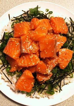 【簡単】梅酢サーモンちらし寿司-レシピのメイン写真