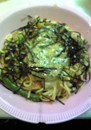 ツナとインゲンの和風玉ねぎソースのパスタ-レシピのメイン写真