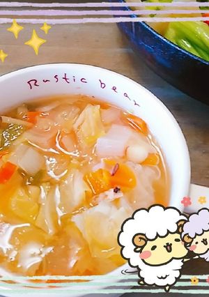 マクロビ☆重ね煮のデトックススープ-レシピのメイン写真