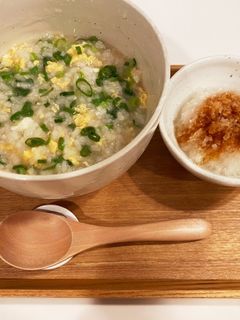 ネギたっぷり卵粥-レシピのメイン写真