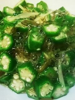 オクラとメカブの酢の物♪-レシピのメイン写真