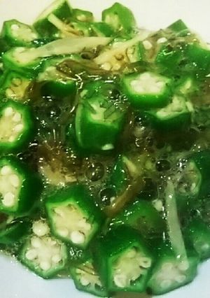 オクラとメカブの酢の物♪-レシピのメイン写真