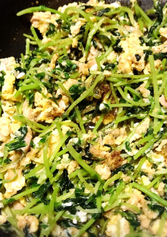 超簡単なのに激うま！豆苗炒め-レシピのメイン写真