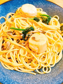 肉厚帆立とほうれん草のバター醤油パスタ-レシピのメイン写真