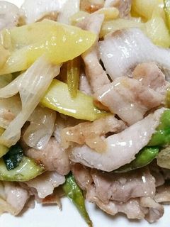 豚こま肉とアスパラのねぎ塩レモン炒め-レシピのメイン写真