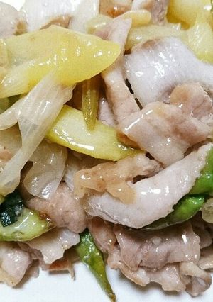 豚こま肉とアスパラのねぎ塩レモン炒め-レシピのメイン写真