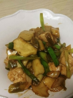 葉にんにく・ささみ・芋のオイスター炒め-レシピのメイン写真