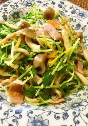 パパッ簡単！豆苗のにんにく炒め【動画➕】-レシピのメイン写真