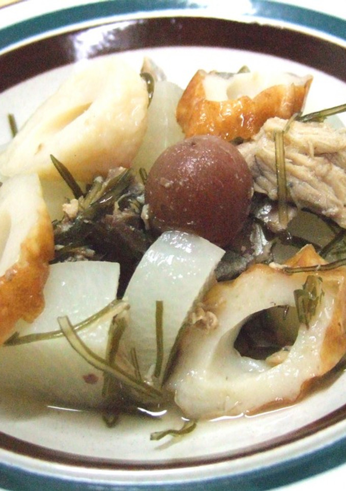 大根とサバ水煮缶の簡単☆小梅煮-レシピのメイン写真