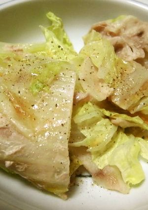 電子レンジで白菜と豚バラの重ね蒸し-レシピのメイン写真