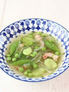 大葉とお豆いろいろスープ-レシピのメイン写真