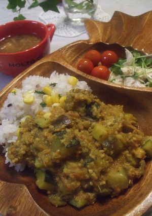 夏野菜満載♪さっぱりドライカレー✿ฺ-レシピのメイン写真