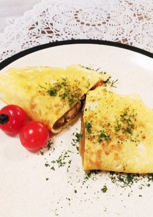 残りカレーリメイク♡オムレツに-レシピのメイン写真