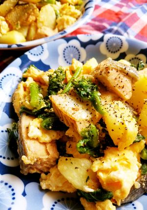 春野菜と鮭・じゃがいもの彩りマヨソテー-レシピのメイン写真