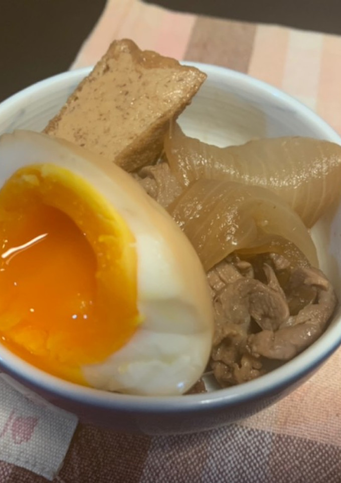 半熟たまごと牛肉のすき煮-レシピのメイン写真