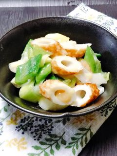 竹輪と白ネギの酢味噌あえ-レシピのメイン写真