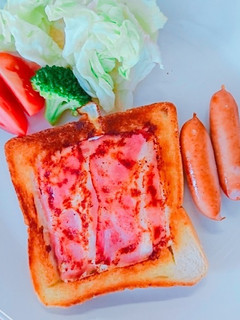 ベーコンエッグトースト★朝食に♪-レシピのメイン写真