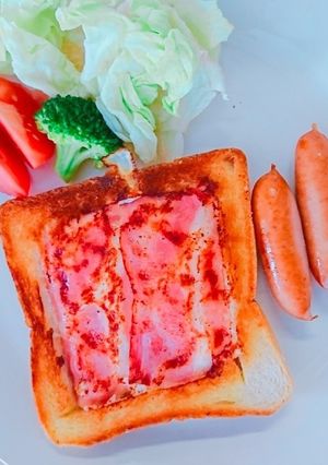 ベーコンエッグトースト★朝食に♪-レシピのメイン写真
