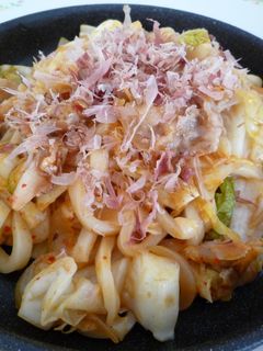 豚キムチ焼きうどん-レシピのメイン写真