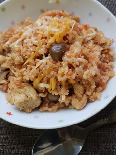 免疫アップ!子供喜ぶ!鶏胸肉チキンライス-レシピのメイン写真