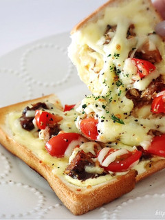 パパッと♪5分で朝ごはん♡さば缶トースト-レシピのメイン写真