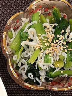 ほうれん草としらすのお浸し☆副菜に-レシピのメイン写真