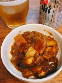 鶏肉の和風ピカタで作るおつまみカレー-レシピのメイン写真