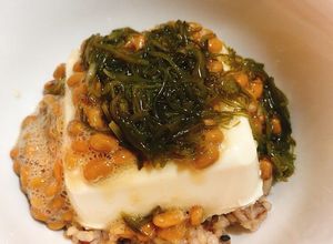 納豆めかぶ豆腐どーん♡免疫力アップ丼-レシピのメイン写真