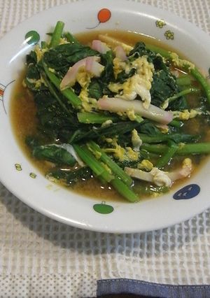 ほうれんそうの卵とじ-レシピのメイン写真