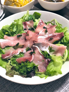 「鰤の柚子胡椒カルパッチョ♪」-レシピのメイン写真
