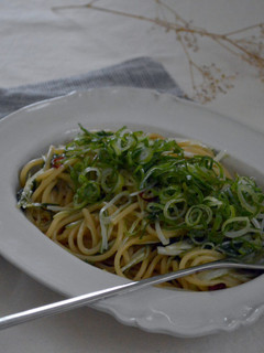 エスニック風味☆水菜とアンチョビのパスタ-レシピのメイン写真