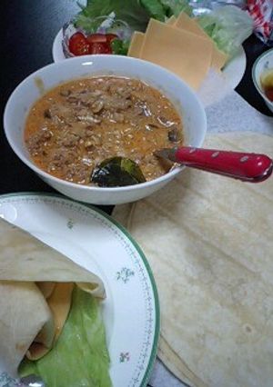 タイカレー（レッド）のトルティーヤラップ-レシピのメイン写真
