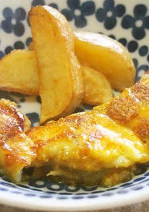 タラのカレー粉ニンニクからめ焼き♪-レシピのメイン写真