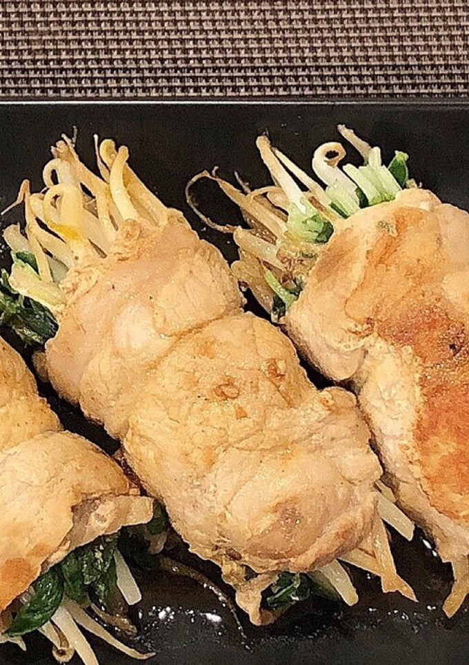 もやしと豆苗の肉巻き☆節約料理-レシピのメイン写真
