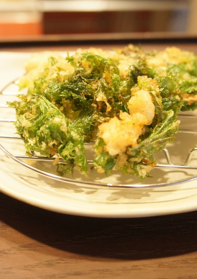 わさび菜＊サクサクかき揚げ-レシピのメイン写真