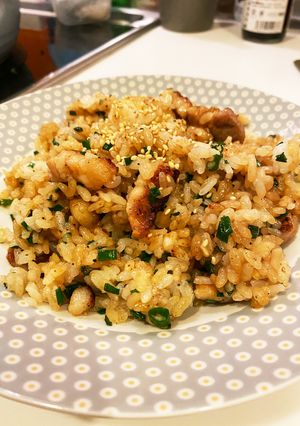 スタミナ！ニンニク豚肉ごろごろ炒飯-レシピのメイン写真