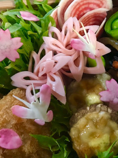 簡単】キャラ弁 ピンクチップ 蝶・桜-レシピのメイン写真