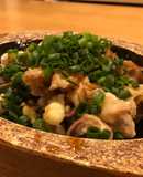 セセリと鶏ひざなんこつのごまポン酢和え
