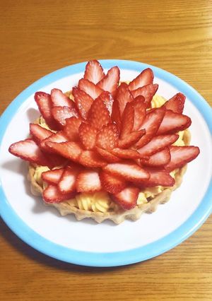 簡単❤️いちごのタルト❤️バターと型不要-レシピのメイン写真