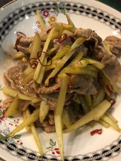 うどのきんぴら〜豚肉炒め-レシピのメイン写真