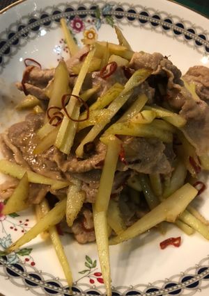 うどのきんぴら〜豚肉炒め-レシピのメイン写真