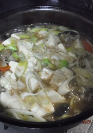 野菜たっぷり☆我が家のヘルシー肉豆腐-レシピのメイン写真