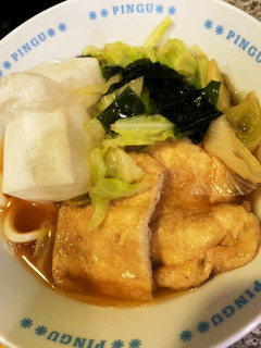 簡単手作りおあげ☆春キャベツきつねうどん-レシピのメイン写真