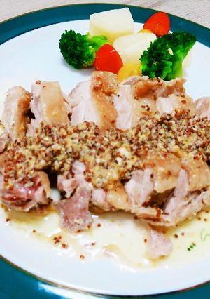 本格簡単イタリアンのマスタードチキン-レシピのメイン写真