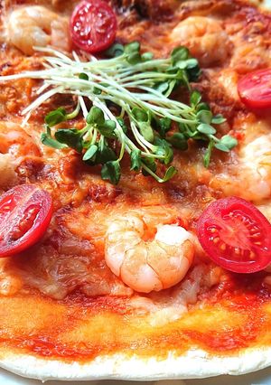 発酵不要、トースターで簡単、エビマヨピザ-レシピのメイン写真